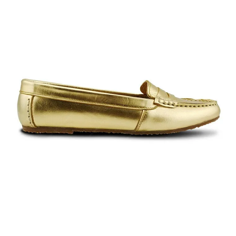Gorgeous Girl Leather Moccasin Stardust Gold