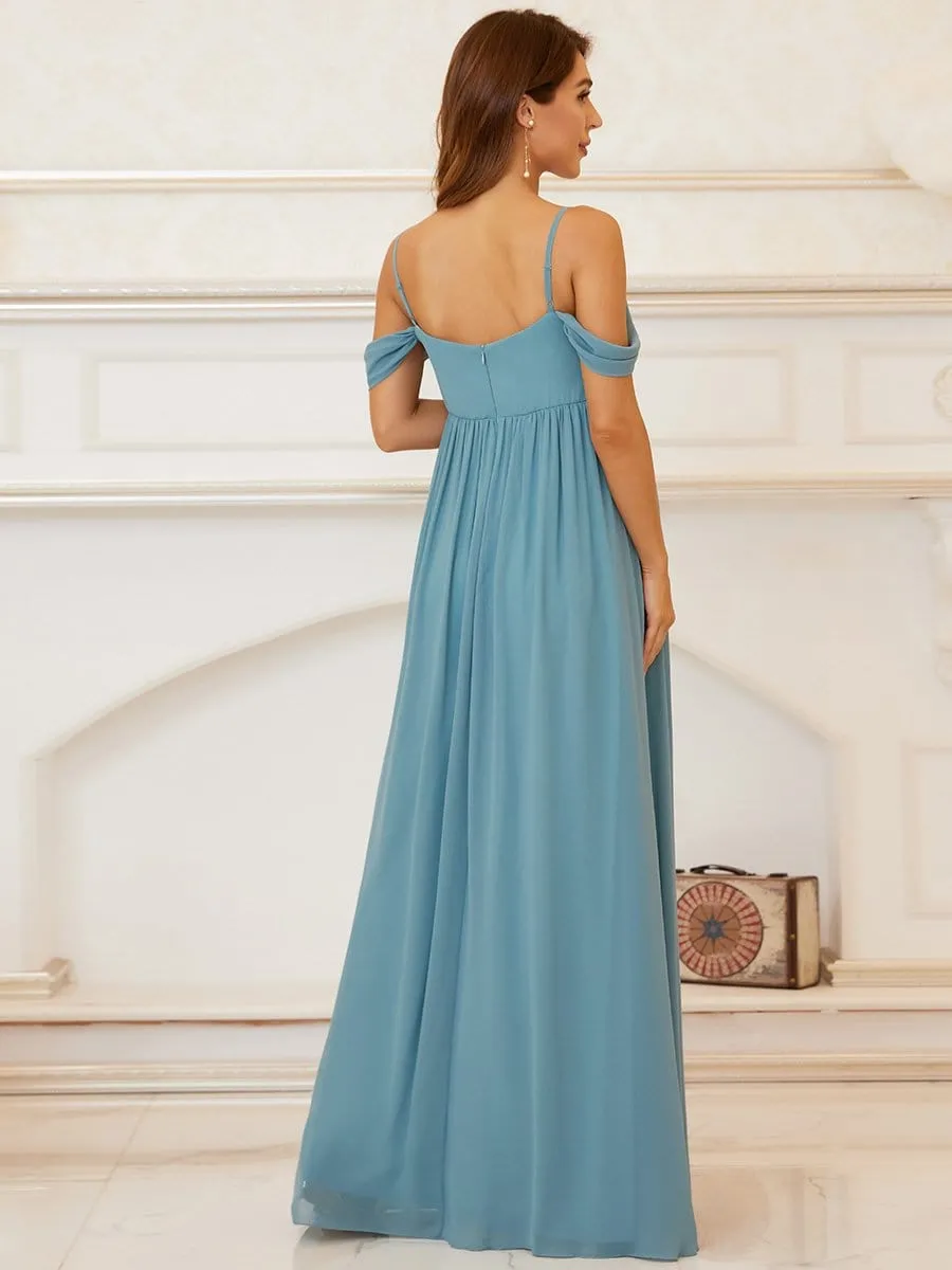 Gorgeous Sweetheart Cold shoulder maternity dress
