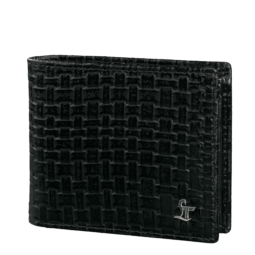 Italian Chatai | Men's Genuine Leather Wallet | Color: Black
