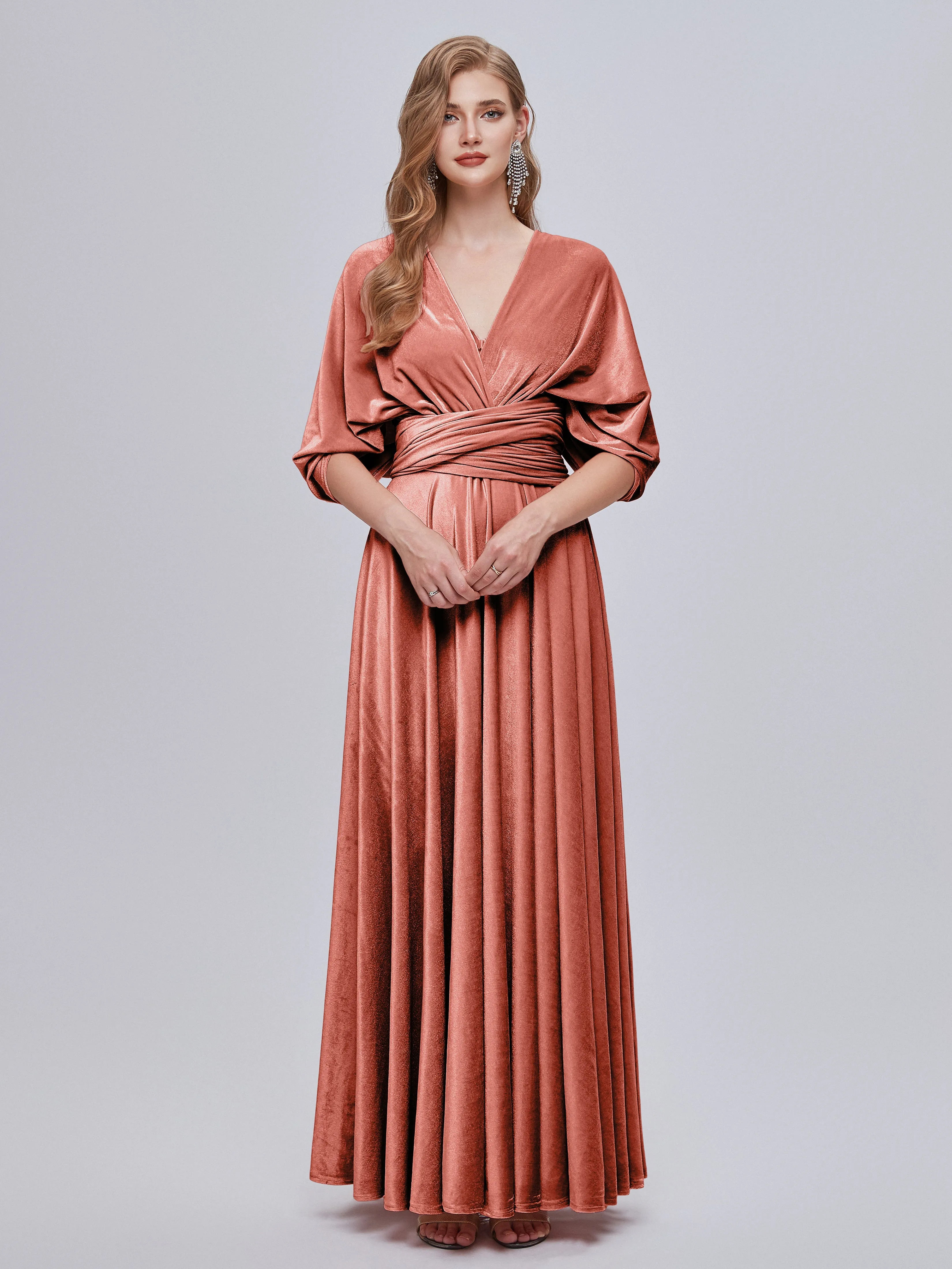 Juliet Gorgeous Convertible Velvet Bridesmaid Dresses