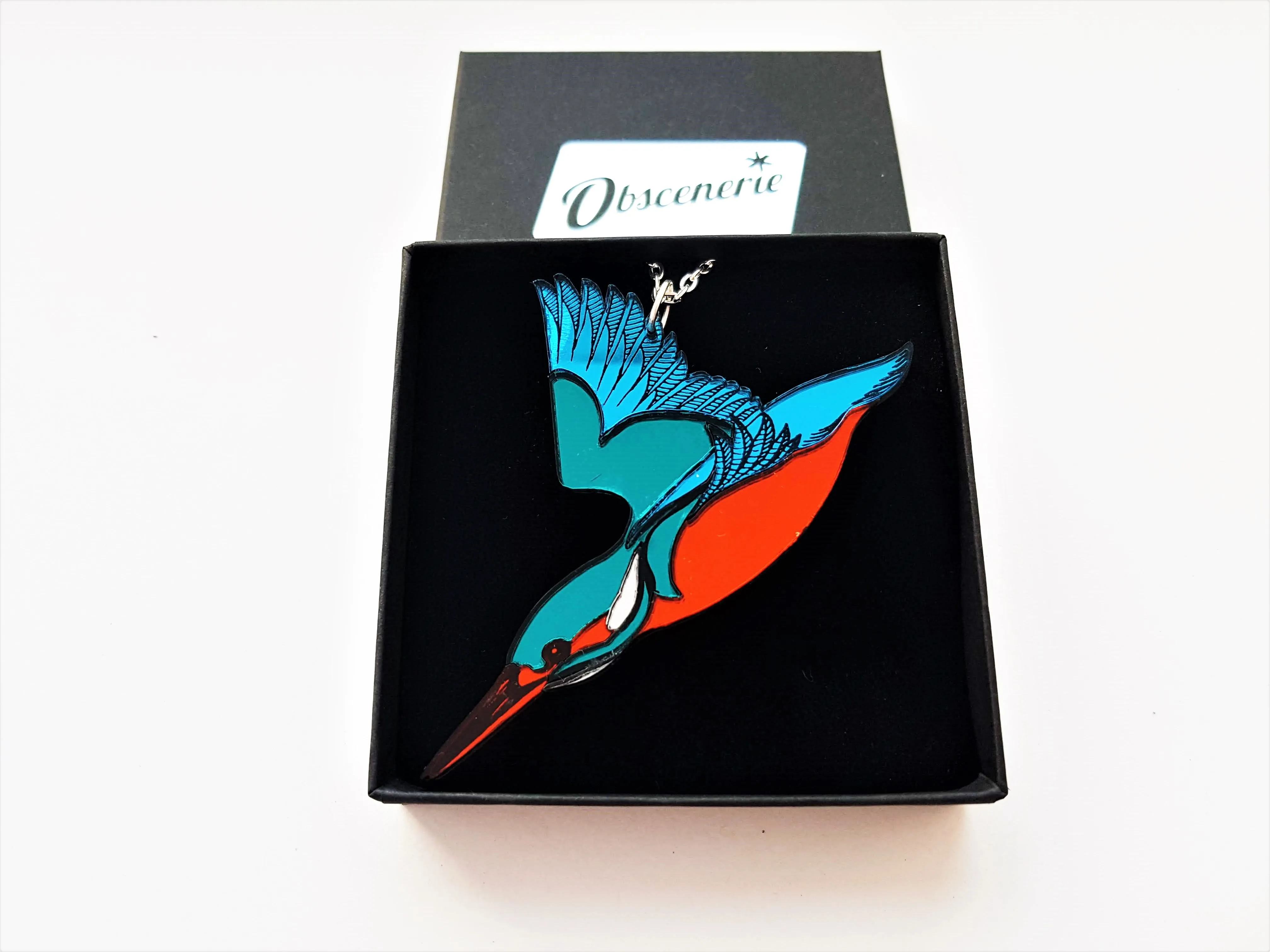 Kingfisher Pendant or Brooch