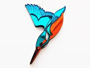 Kingfisher Pendant or Brooch