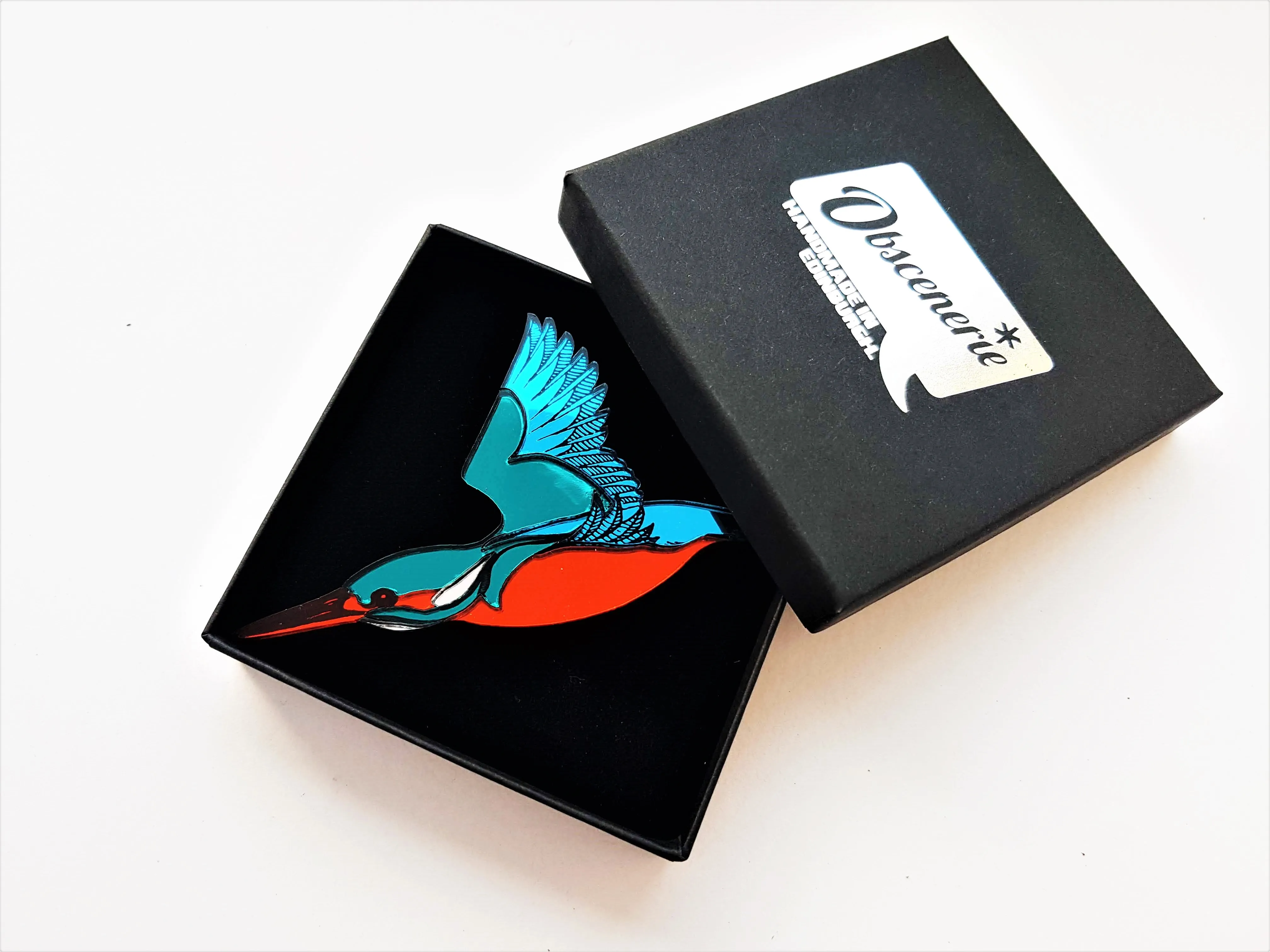 Kingfisher Pendant or Brooch