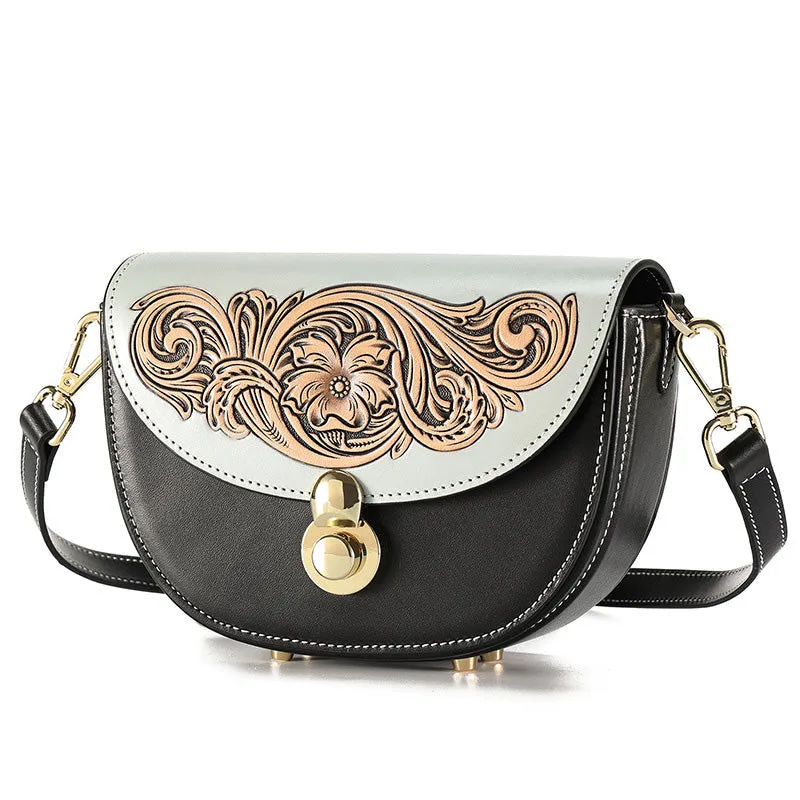 Ladies Small Leather Crossbody Purse Over The Shoulder Purse