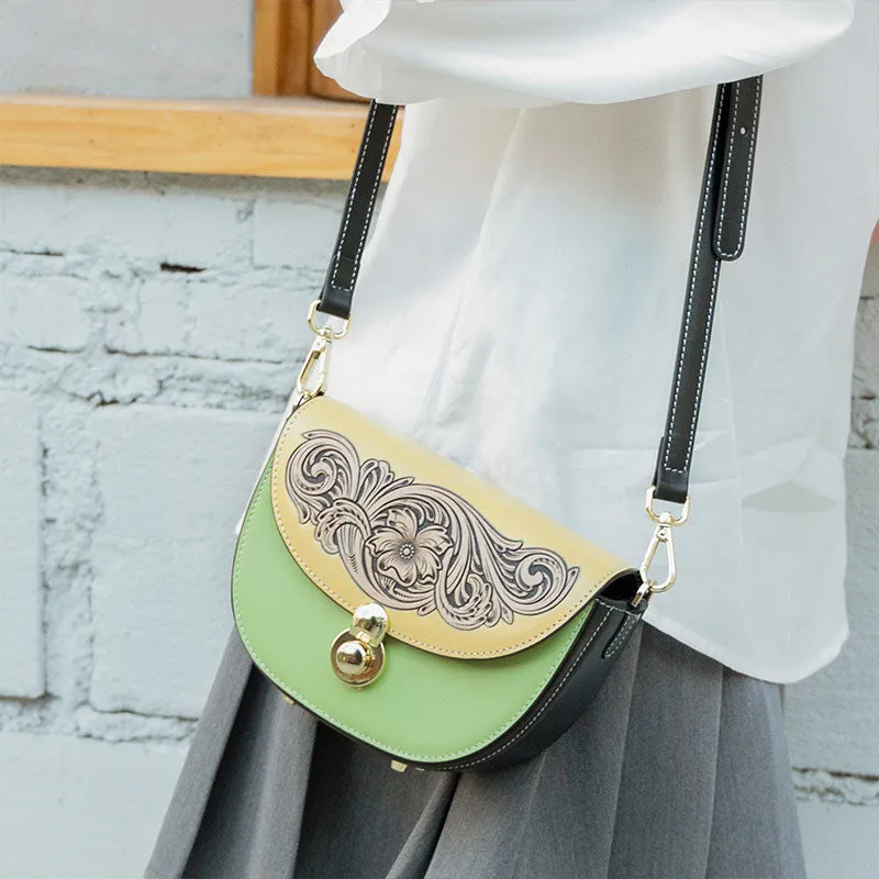 Ladies Small Leather Crossbody Purse Over The Shoulder Purse