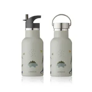 Liewood Anker Water Bottle - Dino Dove Blue
