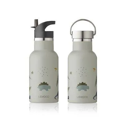 Liewood Anker Water Bottle - Dino Dove Blue