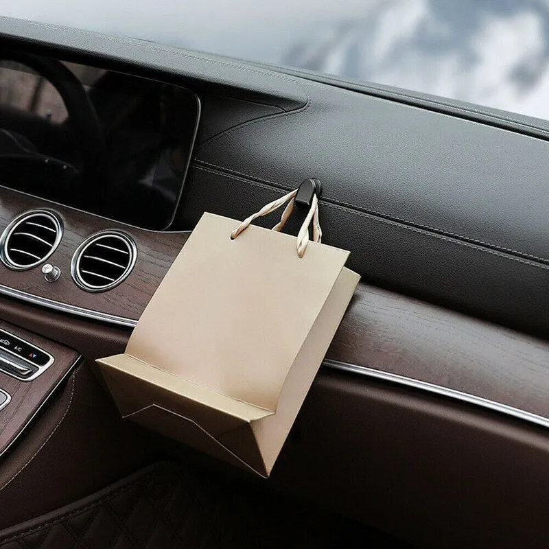 【LV184】4Pcs Car Hook Organizer Storage for USB Cable Headphone Key Storage Self Adhesive Wall Hook