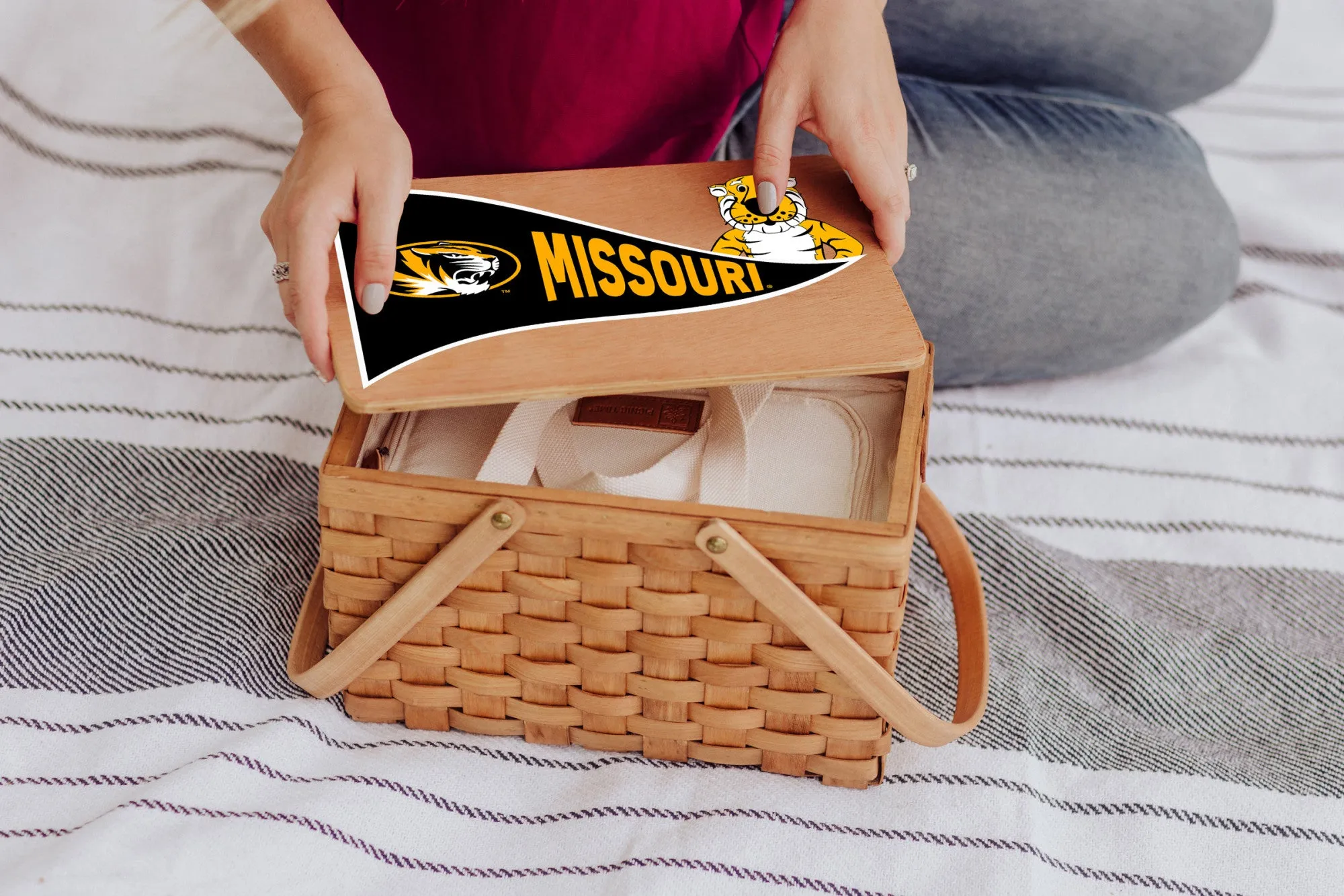 Mizzou Tigers - Poppy Personal Picnic Basket