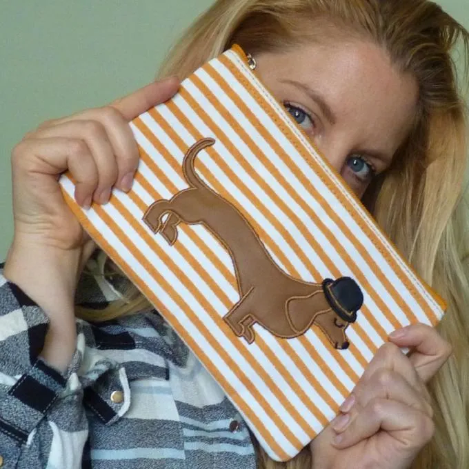 Mr Sausage Dog Cosmetic Pouch *seconds