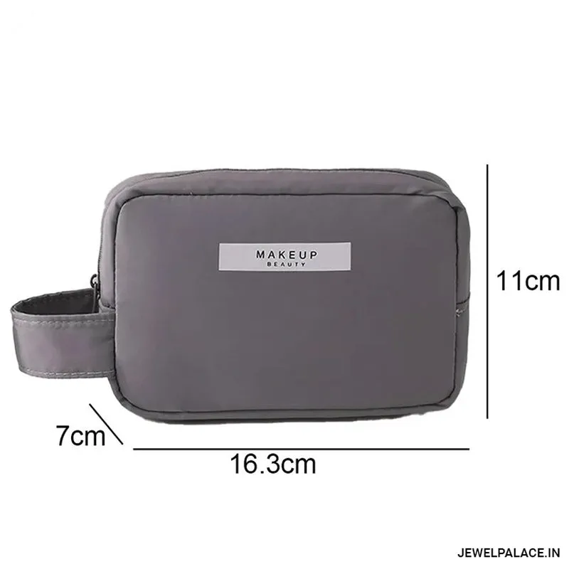 Multipurpose PU Leather Waterproof Zipper Cosmetic Storage JH3673