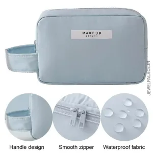 Multipurpose PU Leather Waterproof Zipper Cosmetic Storage JH3673
