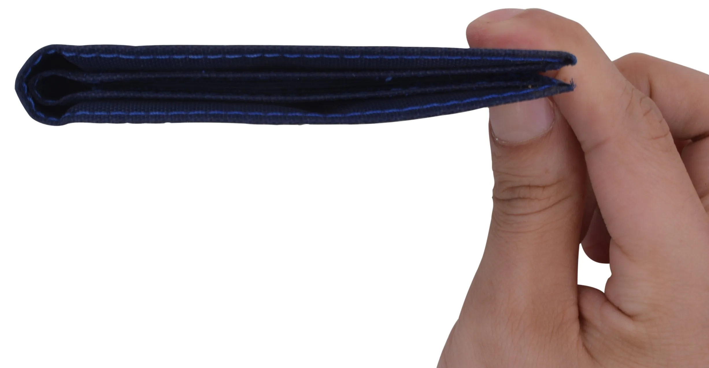 Nylon Boys Slim Thin Bifold Credit Card ID Holder Mens Wallet Black Red Blue Brown
