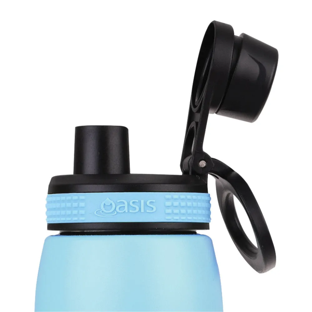 Oasis S/s Double Wall Insulated Sports Bottle W/ Screw-cap 780ml - Island Blue
