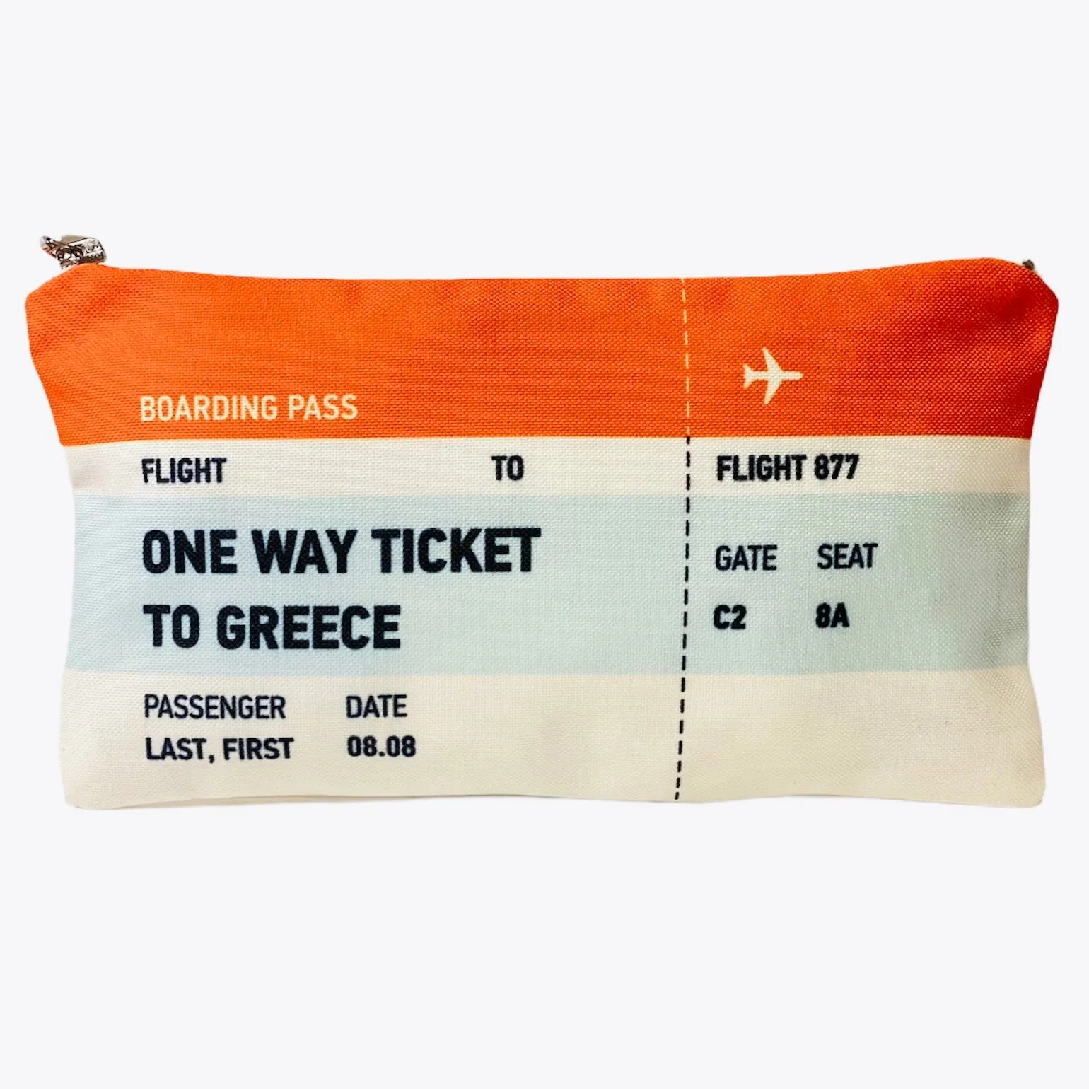 One way ticket to Greece bag