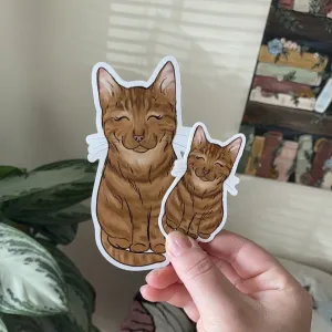 Orange Cat #1 Sticker