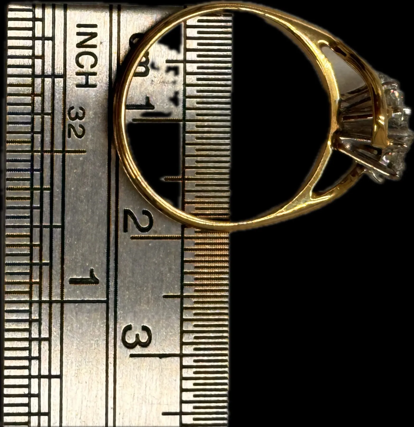 Perfect Engagement Ring - Stunning Yellow and White Gold Diamond Ring