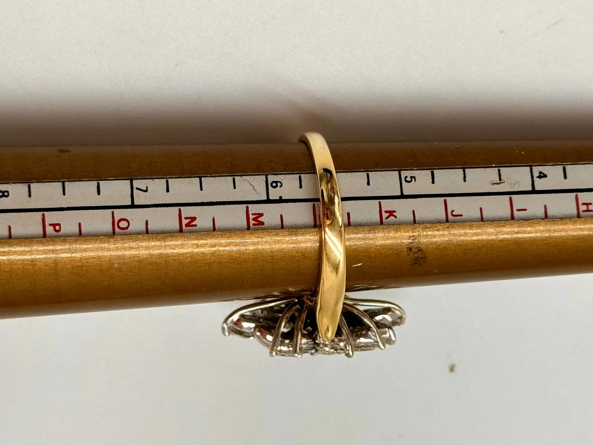 Perfect Engagement Ring - Stunning Yellow and White Gold Diamond Ring