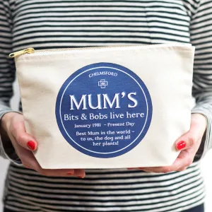 Personalised Cosmetic Bag For Mum