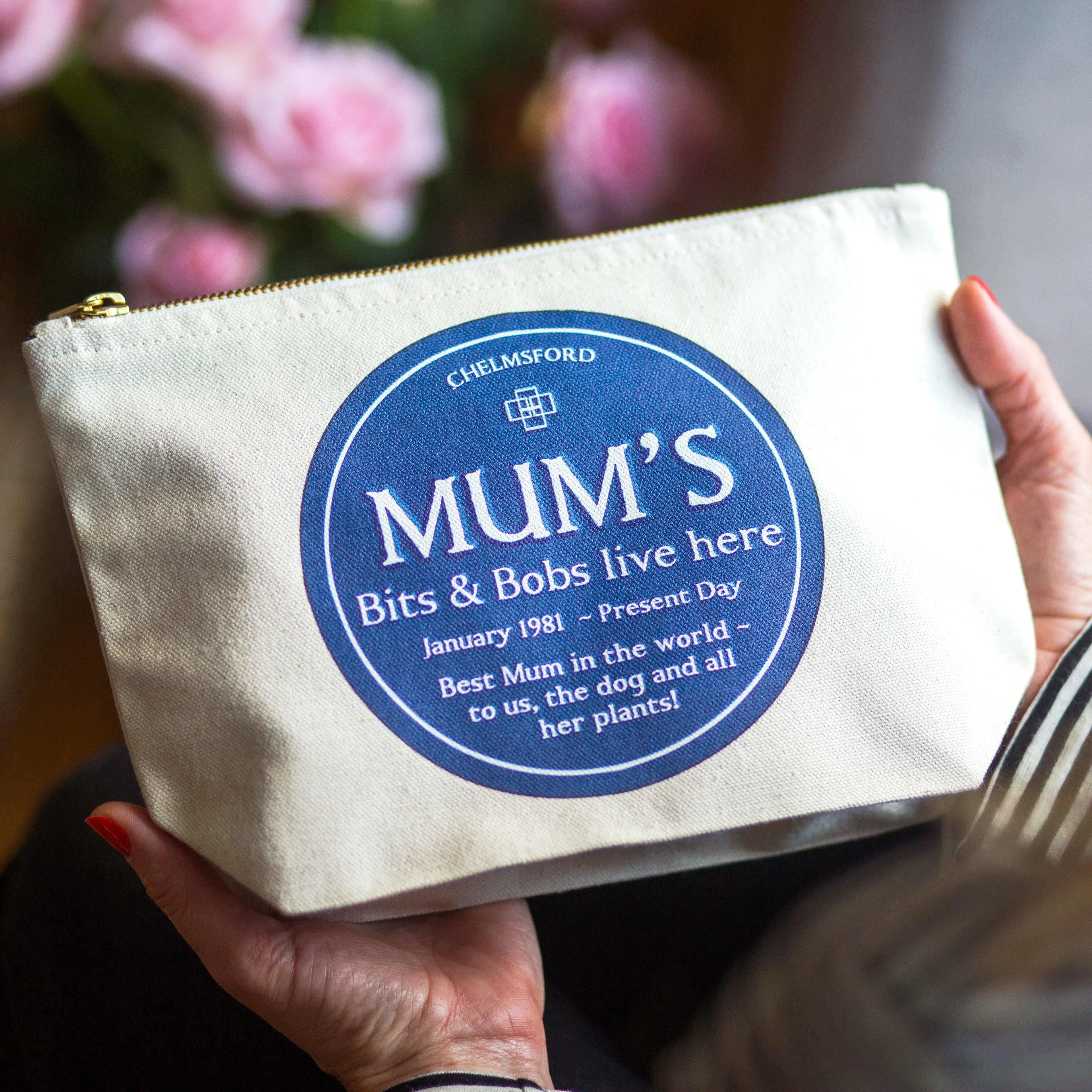 Personalised Cosmetic Bag For Mum