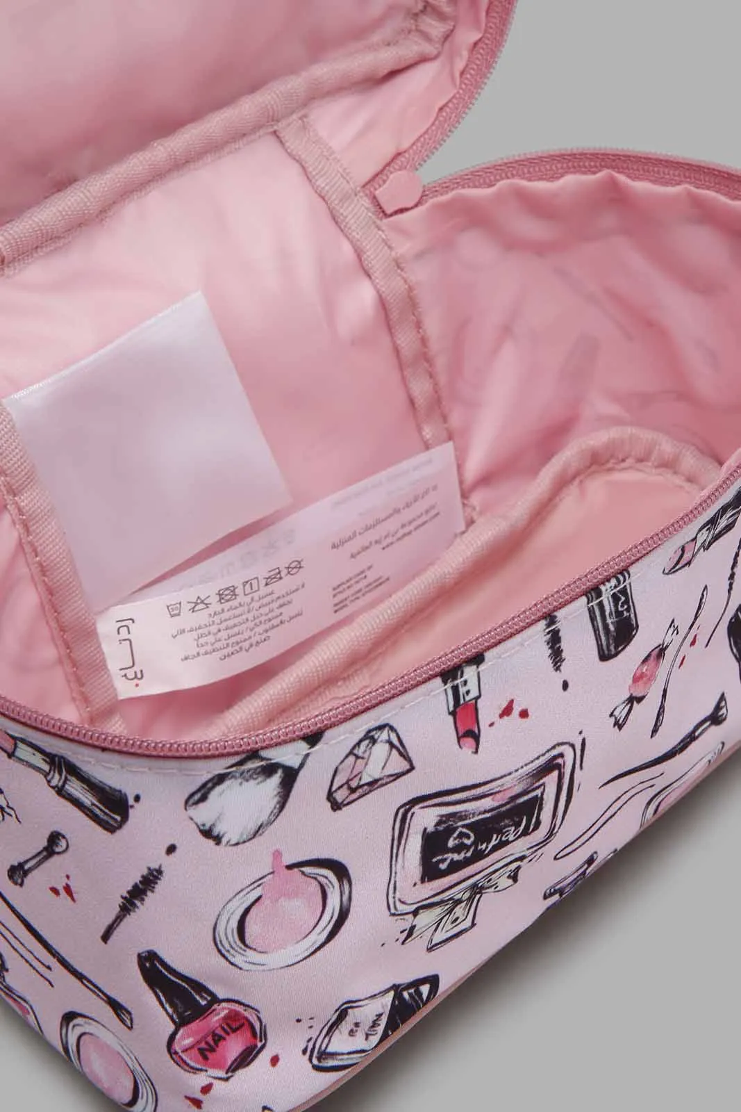 Pink Polka Dots Cosmetic Pouches (4 Piece)