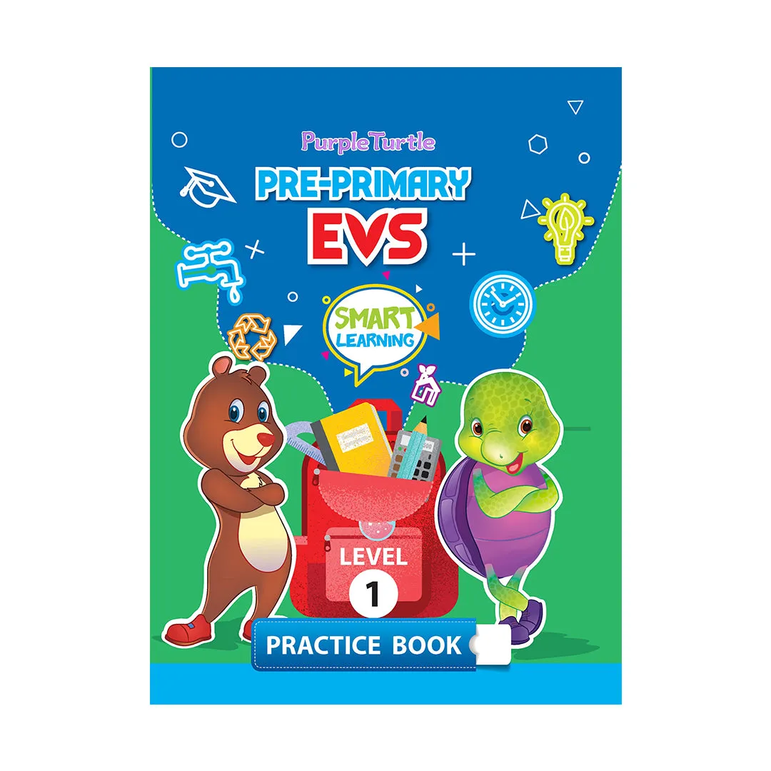 Preschool Kit for Nursery (Level-1) - Complete Kit (Set of 8 Books & More) | For Children Ages 3-4 Years | Learn English, Maths, EVS, Hindi | For Homeschooling & Preschool Classrooms