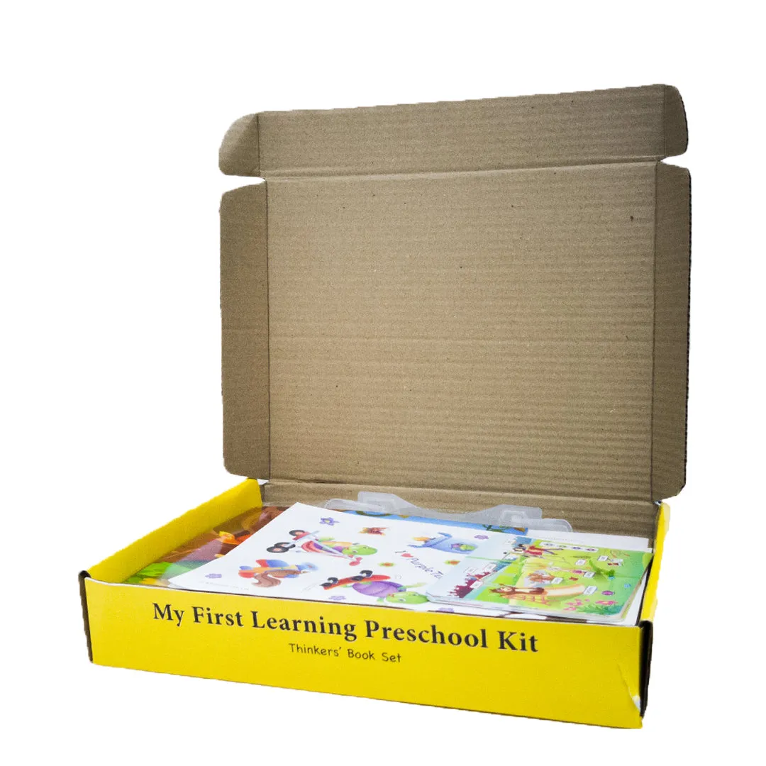 Preschool Kit for Nursery (Level-1) - Complete Kit (Set of 8 Books & More) | For Children Ages 3-4 Years | Learn English, Maths, EVS, Hindi | For Homeschooling & Preschool Classrooms