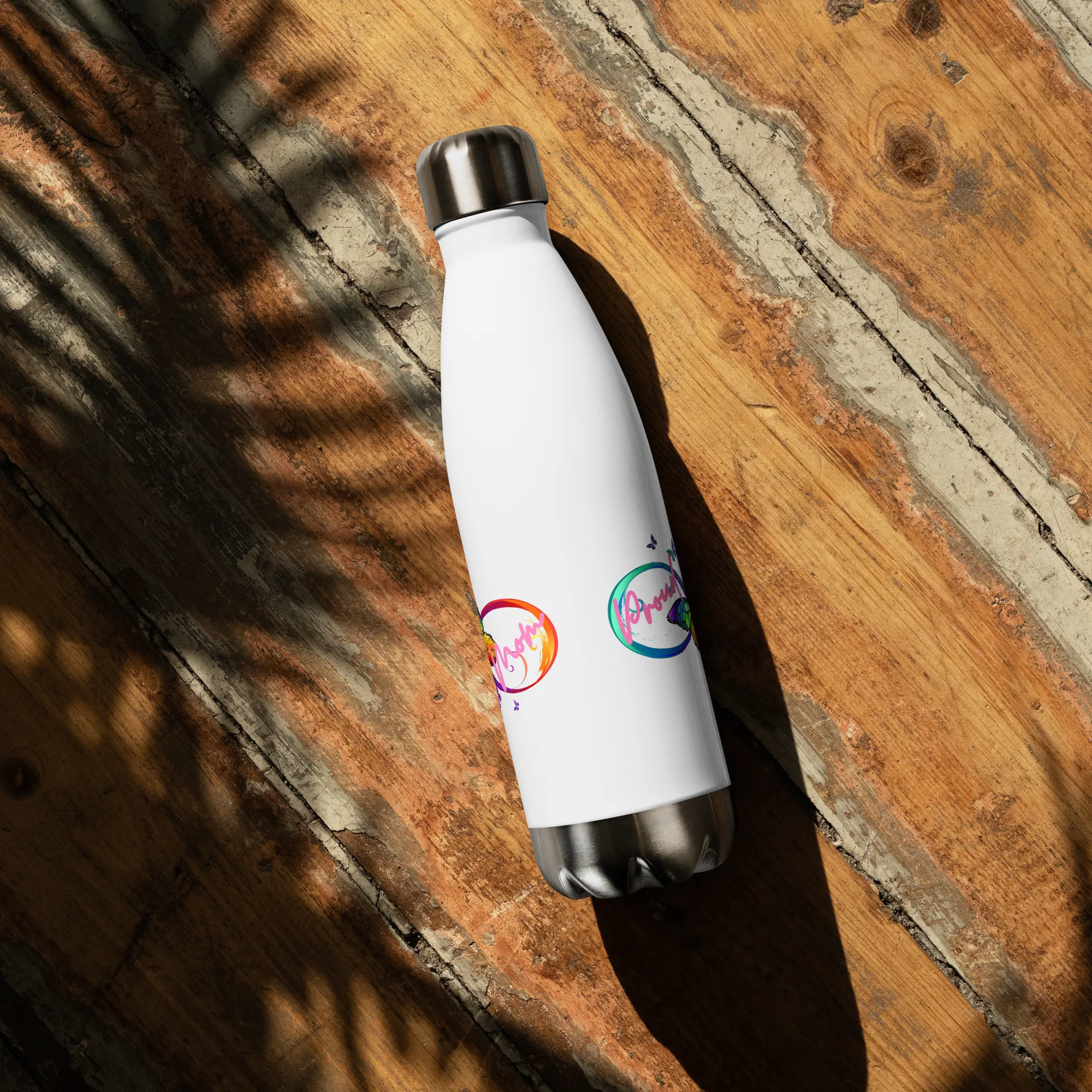 Proud Autism Mom Stainless Steel Water Bottle