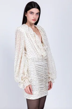 SABINA MUSAYEV MANUELA DRESS IN IVORY