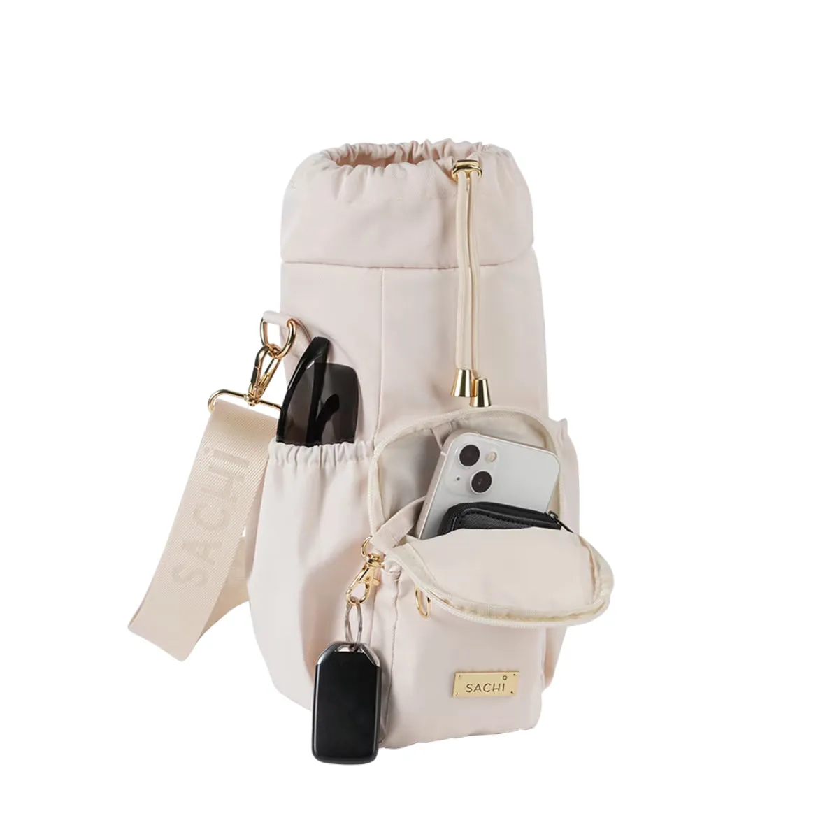 Sachi Crossbody Bottle Bag Alabaster