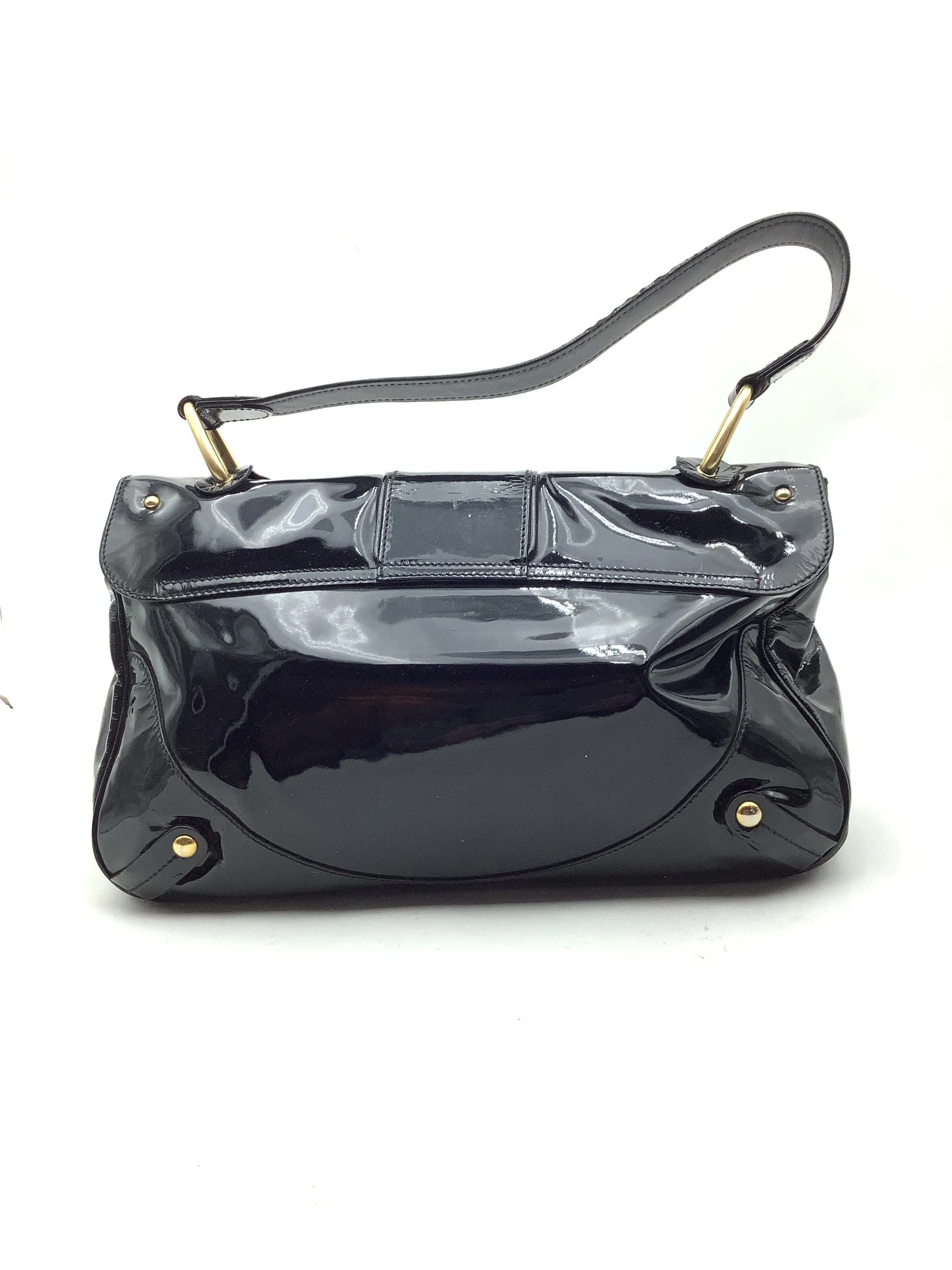 Salvatore Ferragamo Women's Purse Black Vintage Vernice Leather