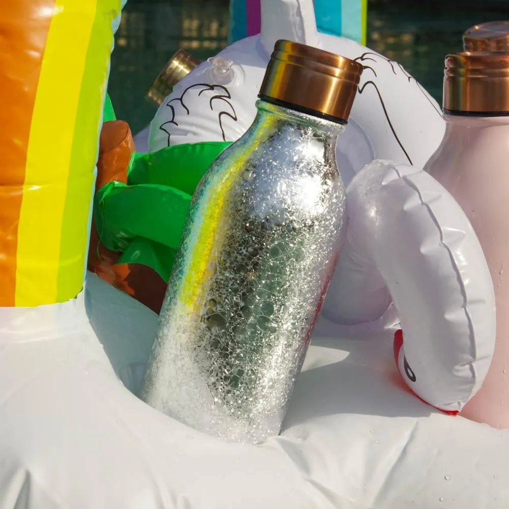 Silver Sparkle Water Bottle