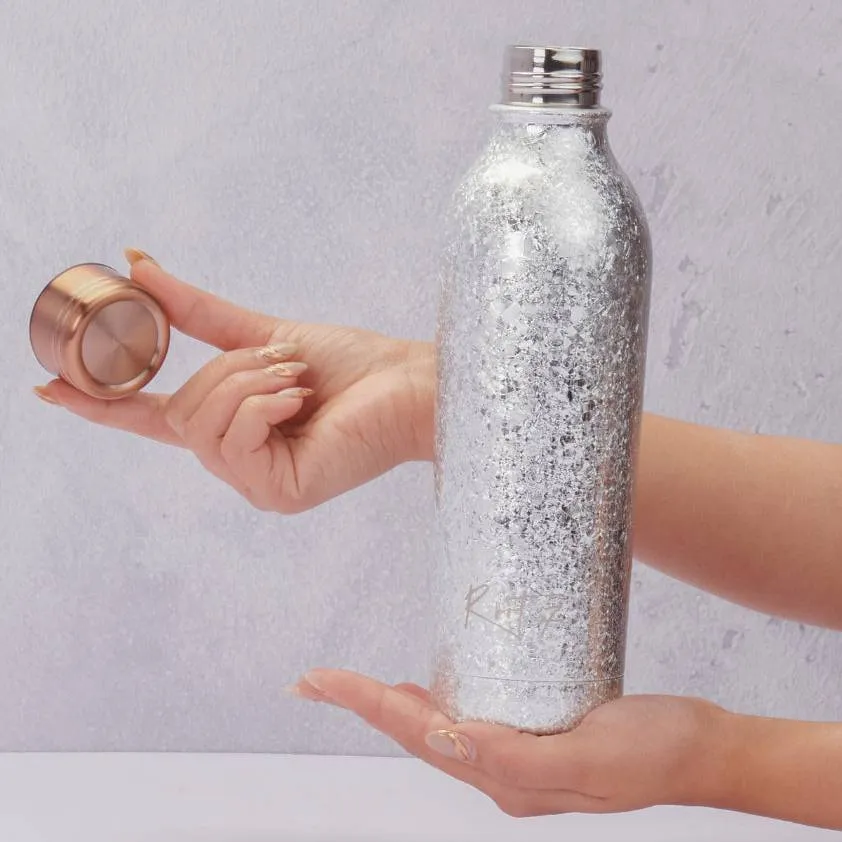 Silver Sparkle Water Bottle