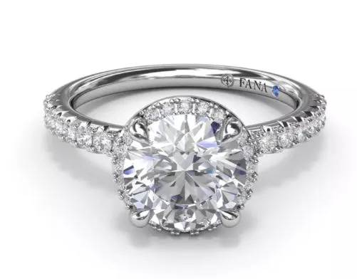 Simply Stunning Diamond Halo Engagement Ring