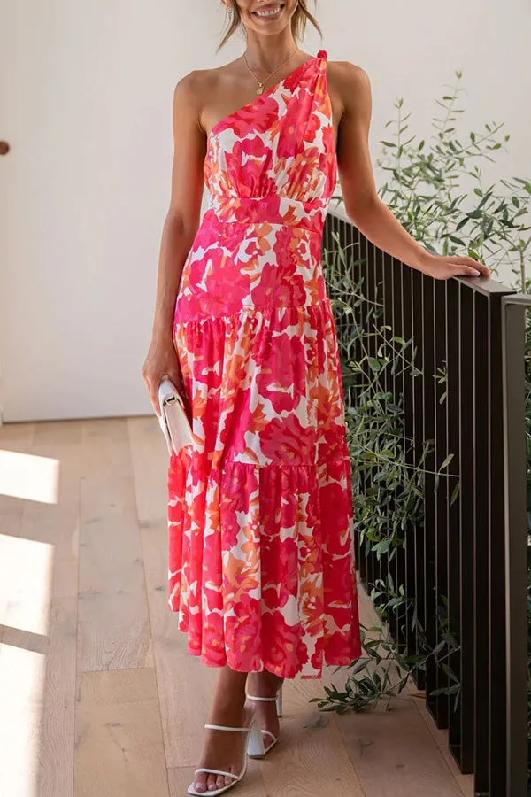 Sleeveless off-the-shoulder swing dress