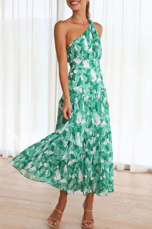 Sleeveless off-the-shoulder swing dress
