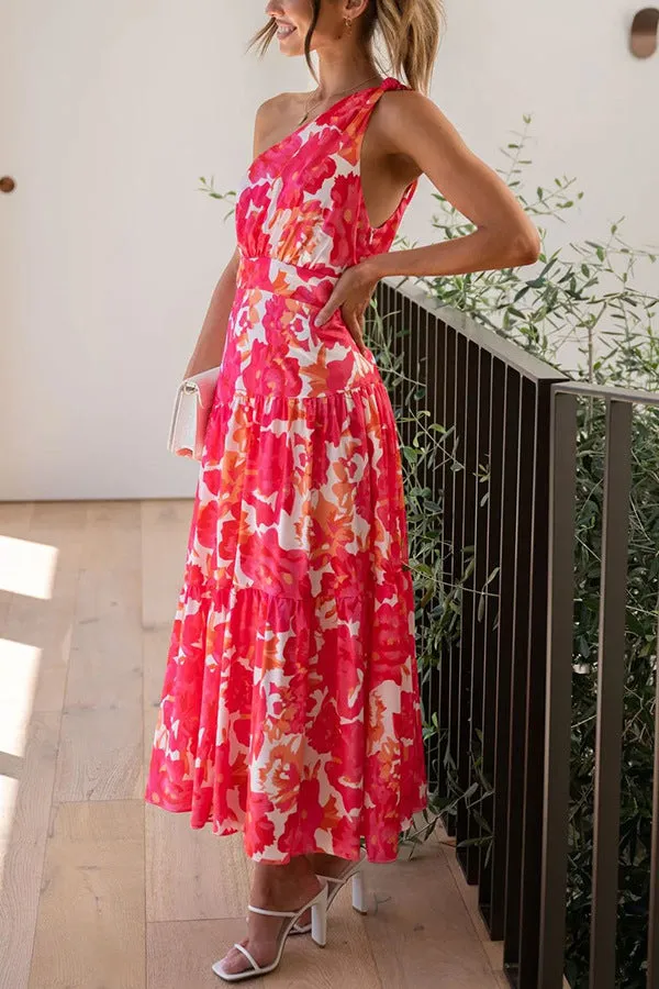 Sleeveless off-the-shoulder swing dress