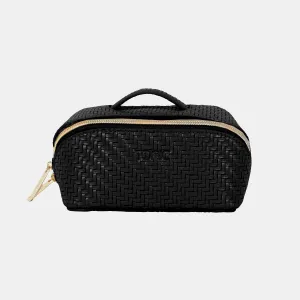 Small Beauty Bag - Herringbone Licorice