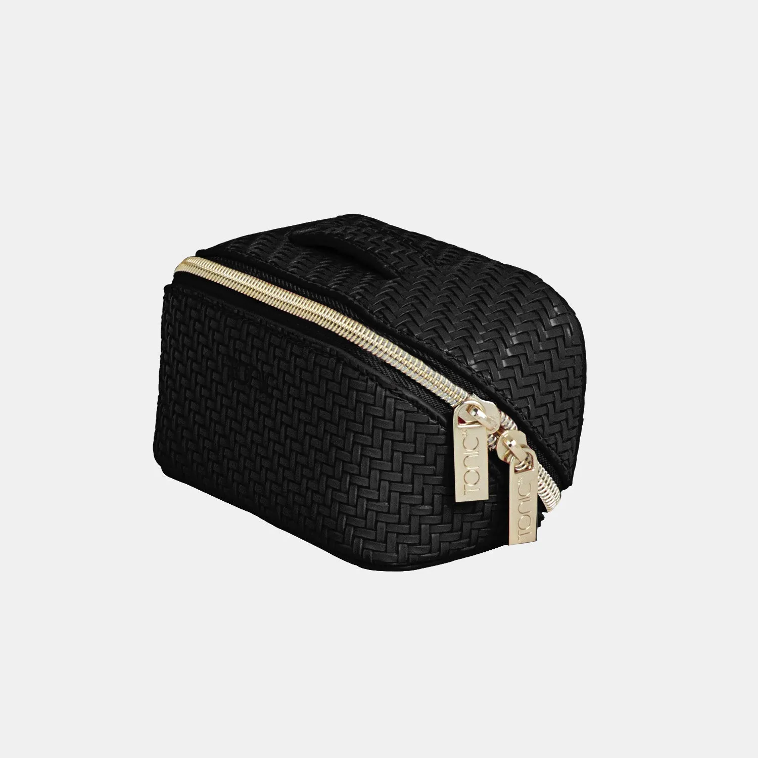 Small Beauty Bag - Herringbone Licorice