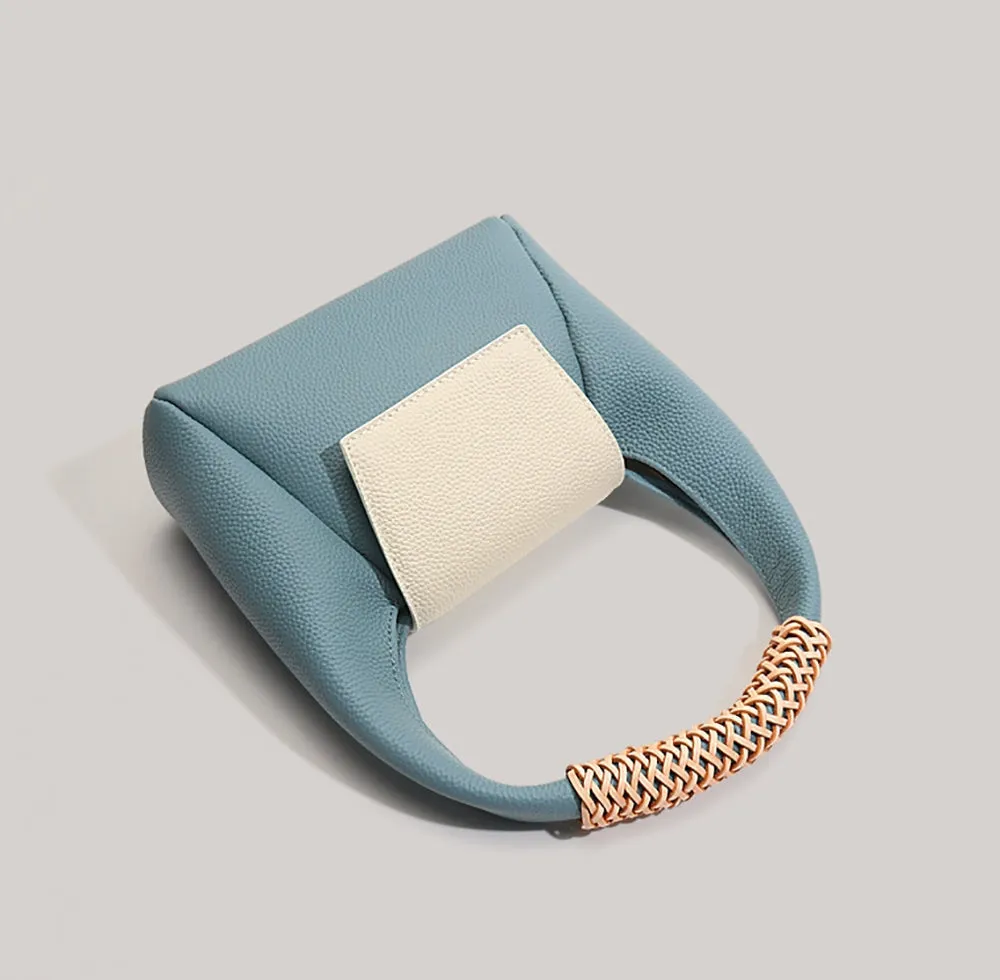 Small Leather Underarm Bag Dumpling Bag One-Shoulder Messenger Bag
