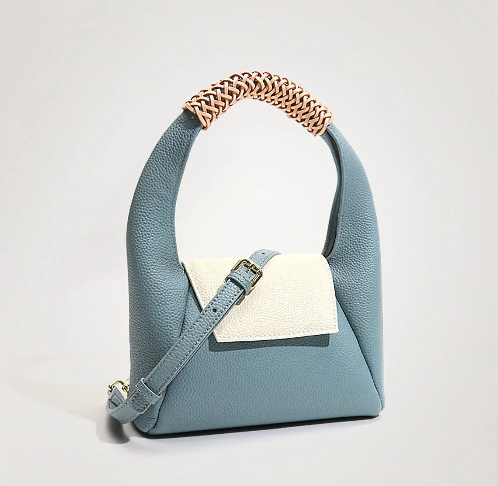 Small Leather Underarm Bag Dumpling Bag One-Shoulder Messenger Bag