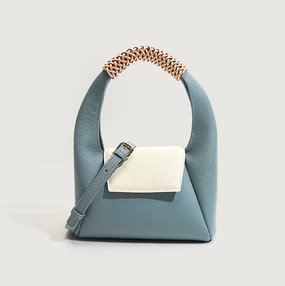 Small Leather Underarm Bag Dumpling Bag One-Shoulder Messenger Bag