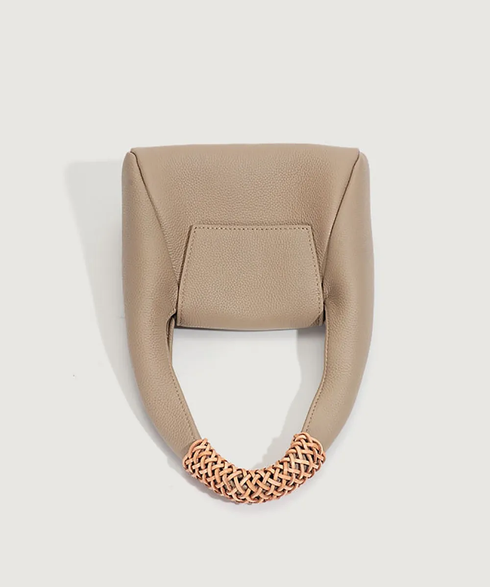 Small Leather Underarm Bag Dumpling Bag One-Shoulder Messenger Bag