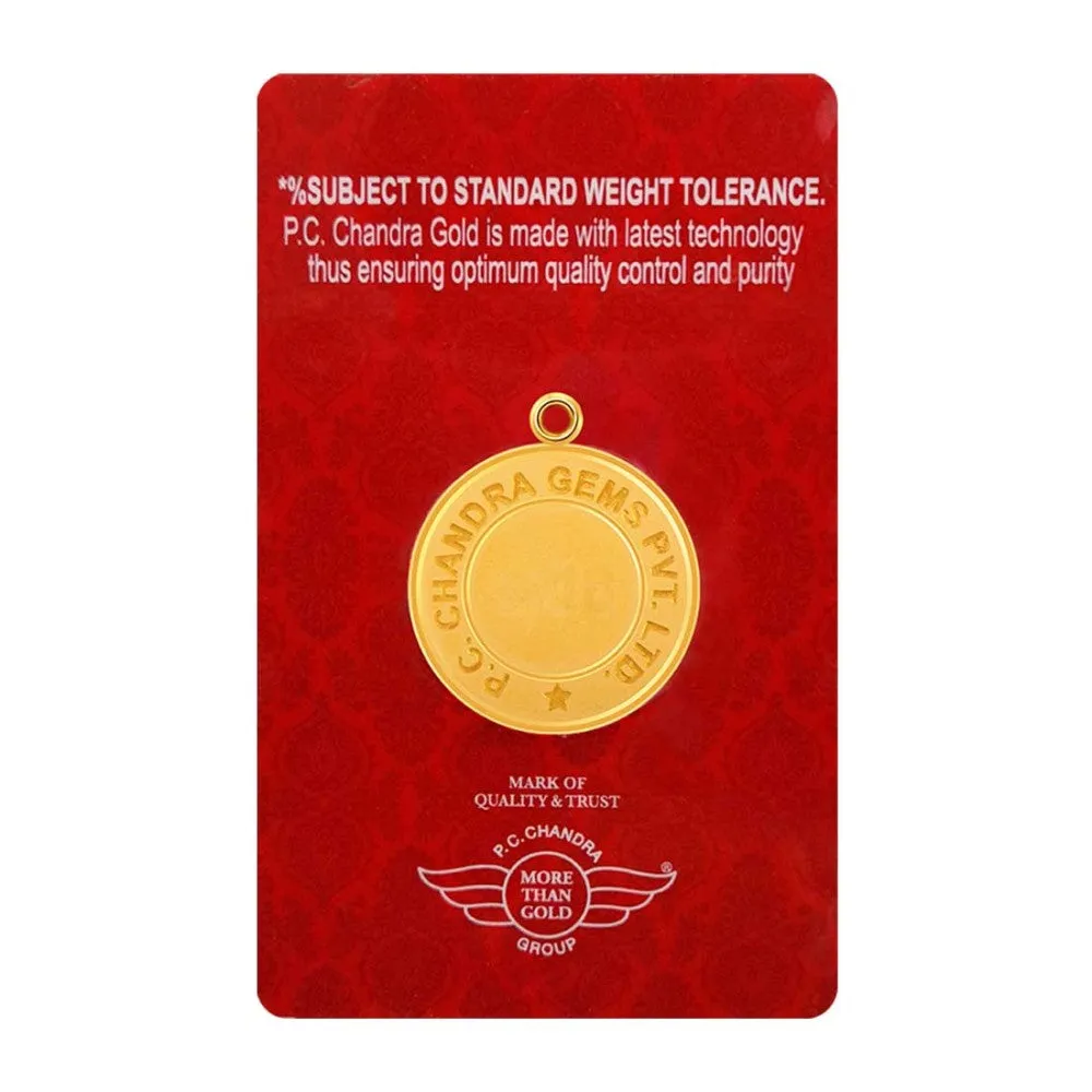 Stunning 1 Gm, 24k Gold Coin Pendant.