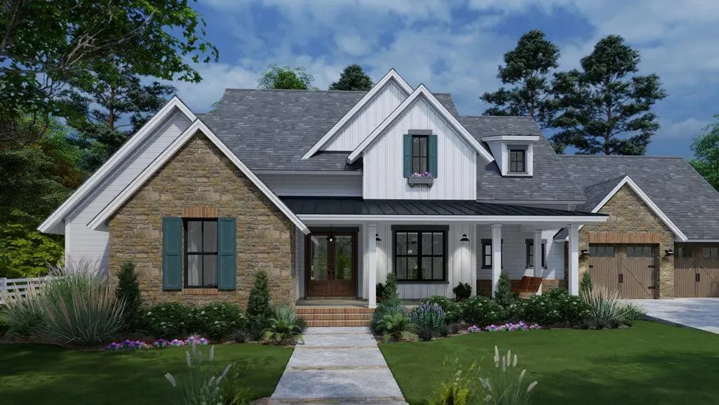 Stunning 4-Bedroom Home with Expansive Porches and Modern Design