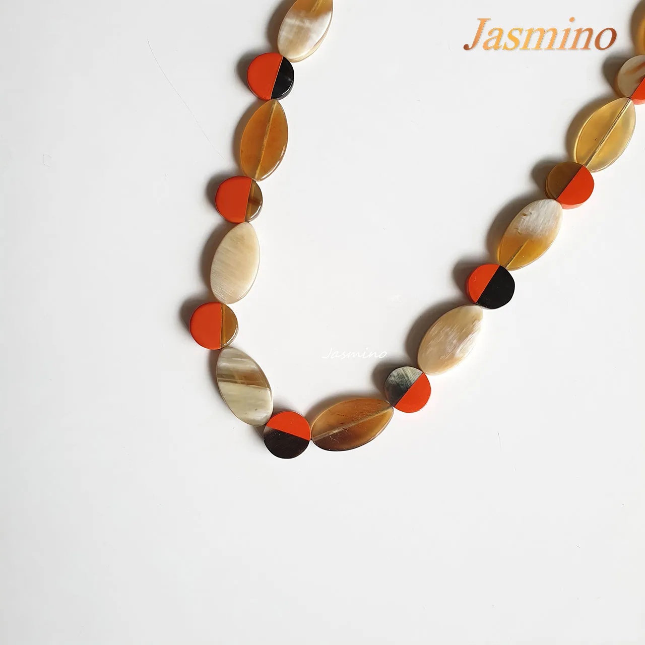 Stunning Buffalo Horn Necklace J17521, Handmade Product from Vietnam