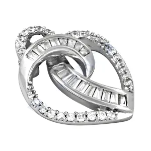 Stunning CZ Gemstone Silver Pendant - Inspired Design