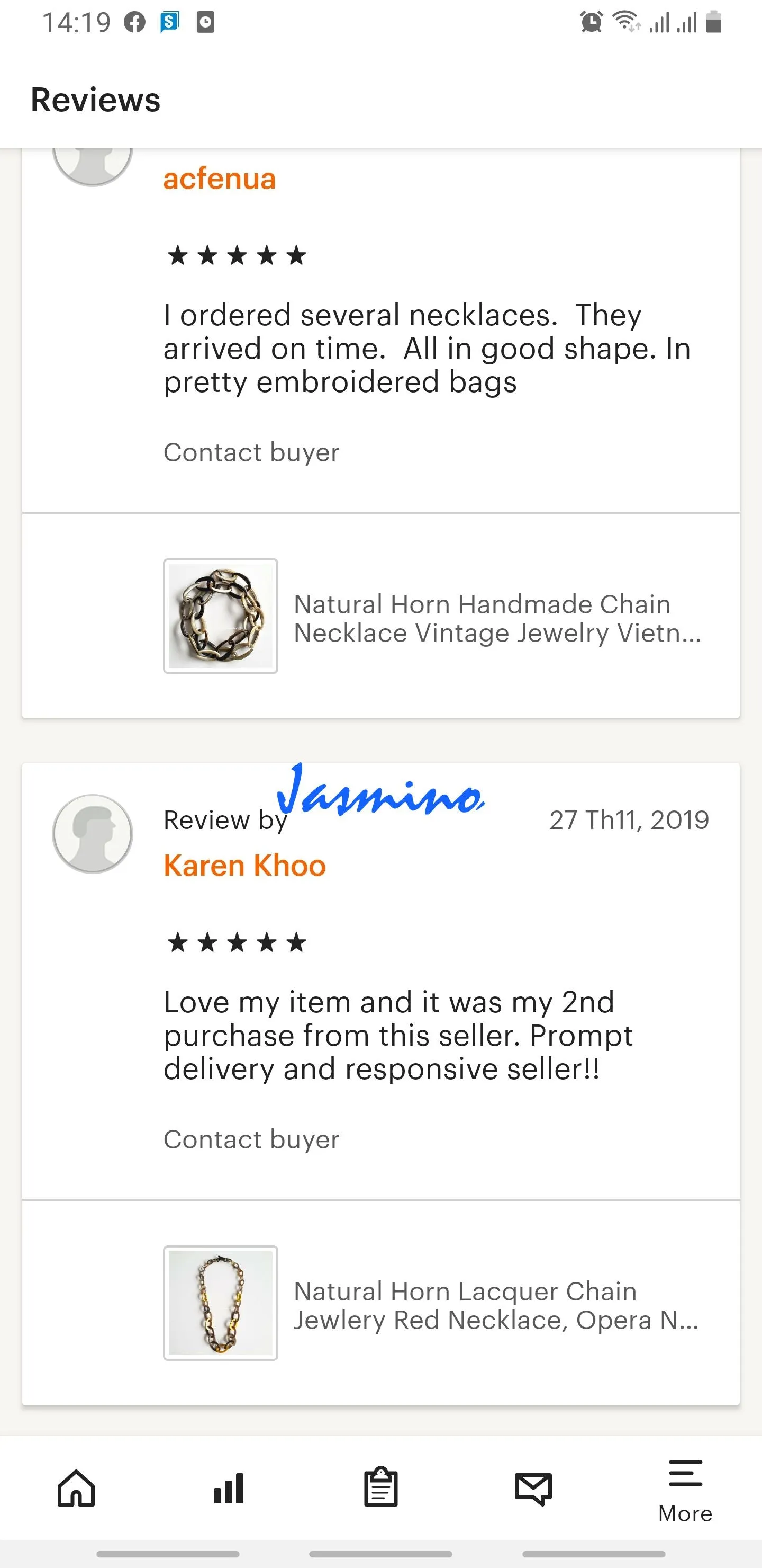 Stunning Horn Necklace J17590, Handmade Buffalo Horn from Vietnam