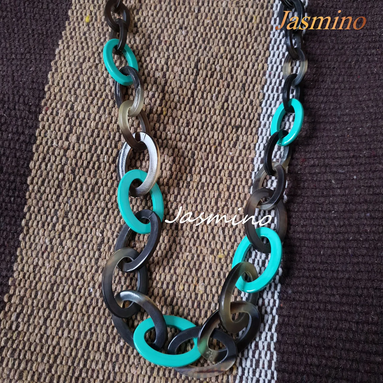 Stunning Horn Necklace J17590, Handmade Buffalo Horn from Vietnam