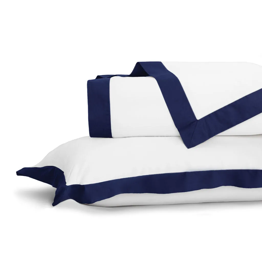 The Linden Navy Blue Border